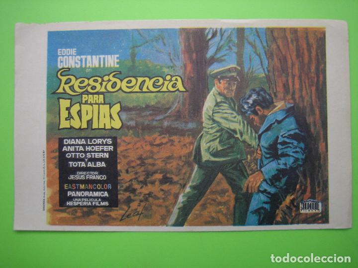 Carteles espect&aacute;culos: Programa de cine. Residencia para esp&iacute;as - Foto 1