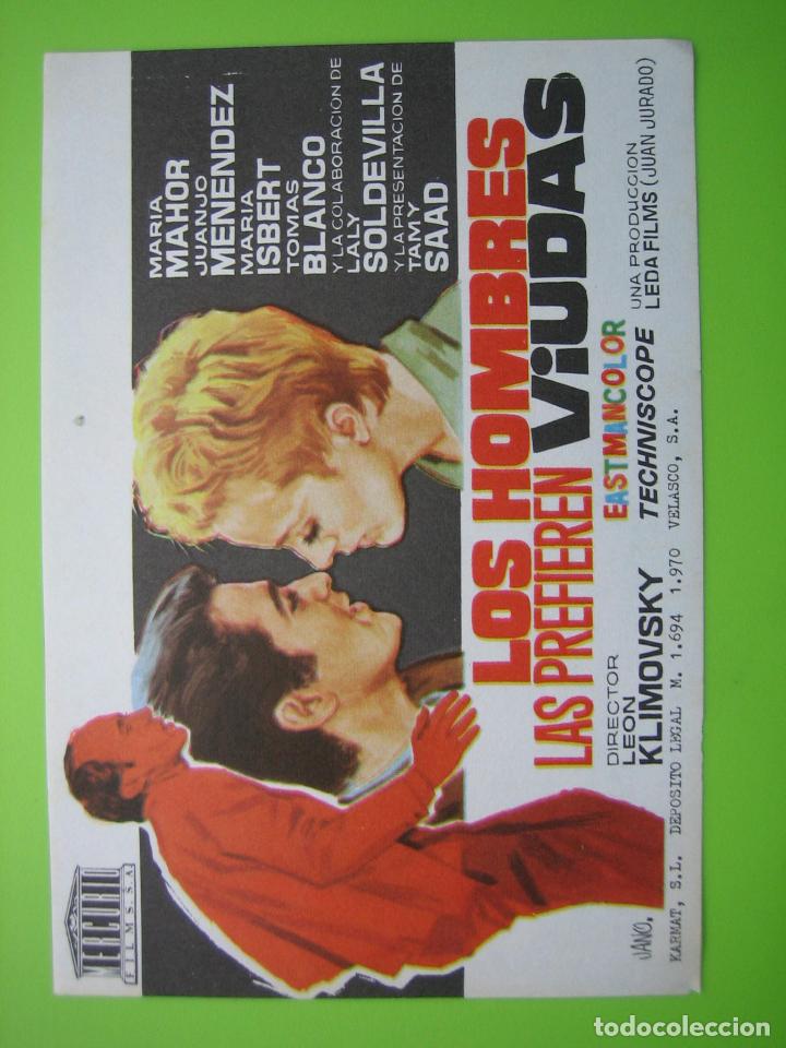 Carteles espect&aacute;culos: Programa de cine. Los hombres las prefieren viudas - Foto 1