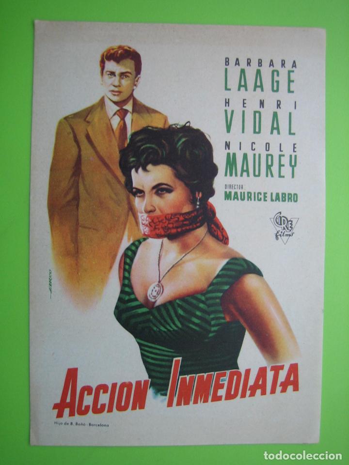 Carteles espect&aacute;culos: Programa de cine. Acci&oacute;n inmediata - Foto 1