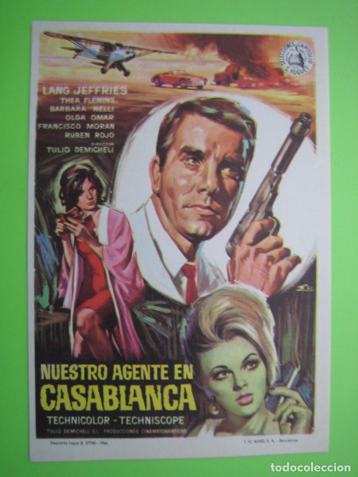 Carteles espect&aacute;culos: Programa de cine. Nuestro agente en Casablanca - Foto 1