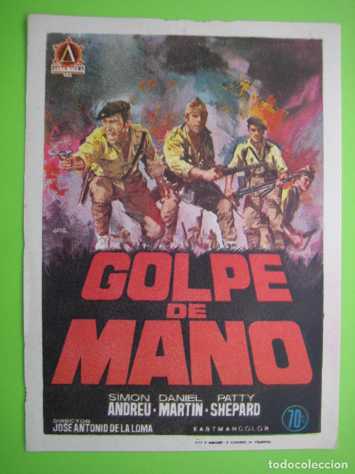 Carteles espect&aacute;culos: Programa de cine. Golpe de mano - Foto 1