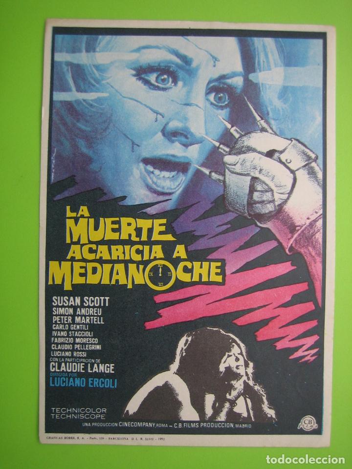 Carteles espect&aacute;culos: Programa de cine.La muerte acaricia a media noche - Foto 1