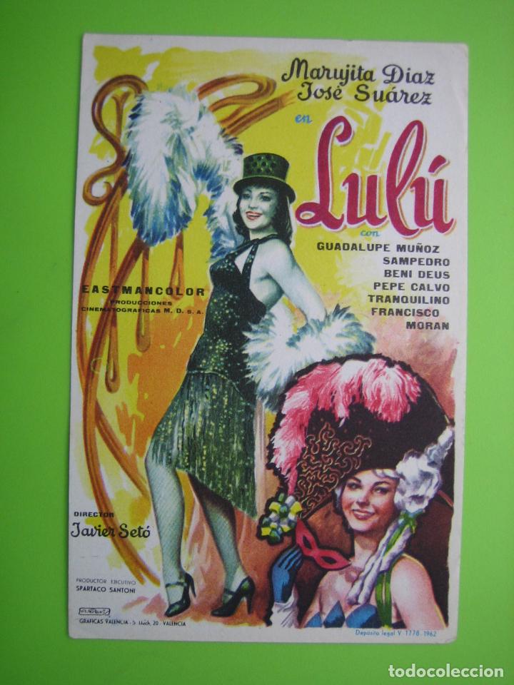 Carteles espect&aacute;culos: Programa de cine. Lul&uacute; - Foto 1