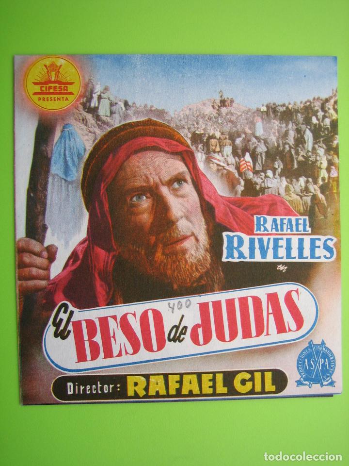 Carteles espect&aacute;culos: 1 Programa de cine. El beso de Judas. Francisco Rabal - Foto 1