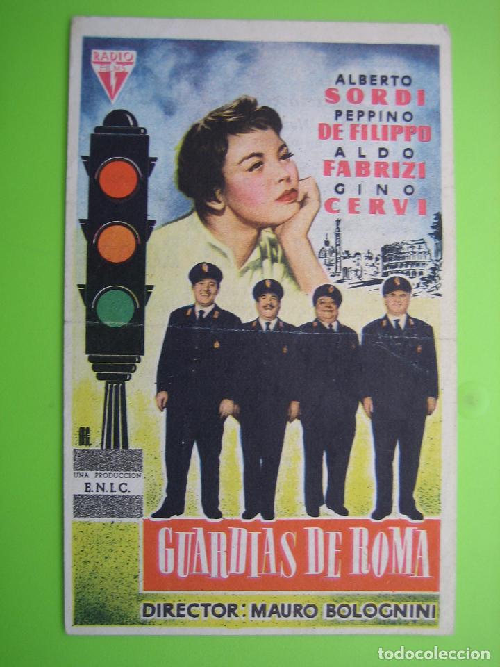 Carteles espect&aacute;culos: 1 Programa de cine. Guardias de Roma. Teatro imperial - Foto 1