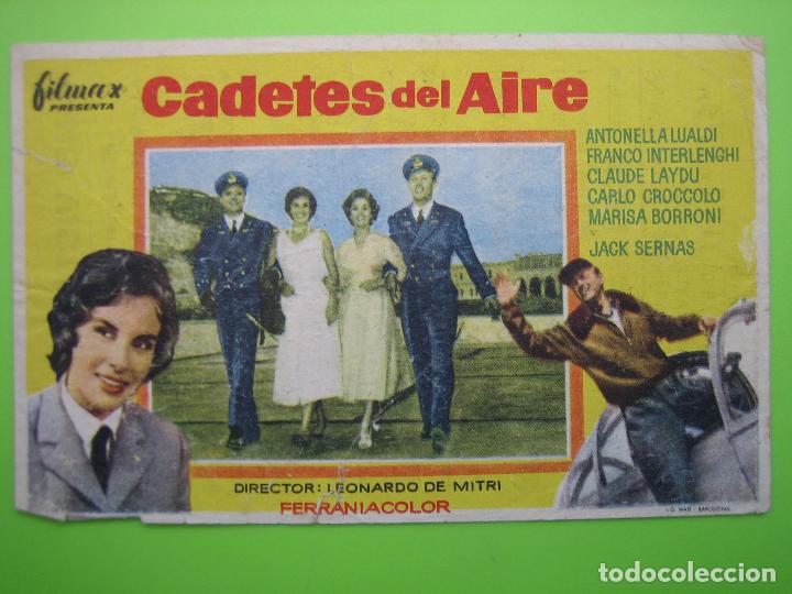 Carteles espect&aacute;culos: 1 Programa de cine. Cadetes al aire. Cine Victoria - Foto 1