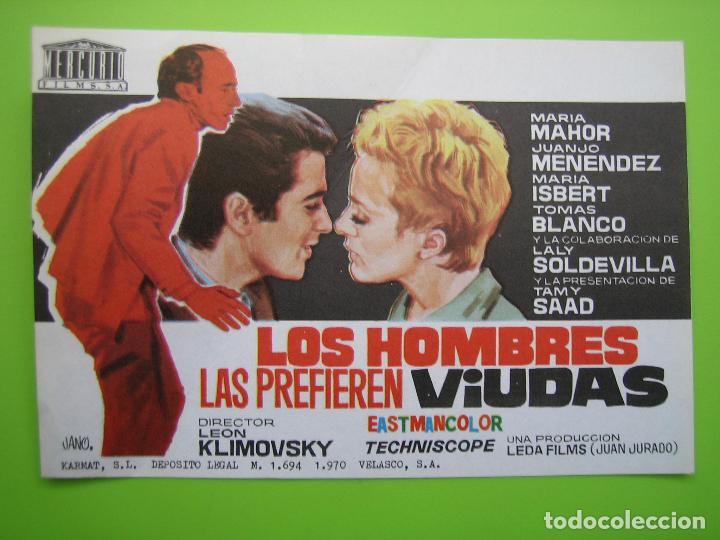Carteles espect&aacute;culos: 2 Programa de pel&iacute;cula de cine. Los hombres las prefieren viudas - Foto 1