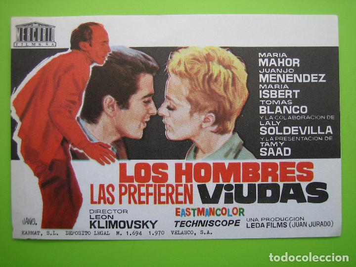 Carteles espect&aacute;culos: 2 Programa de pel&iacute;cula de cine. Los hombres las prefieren viudas - Foto 1