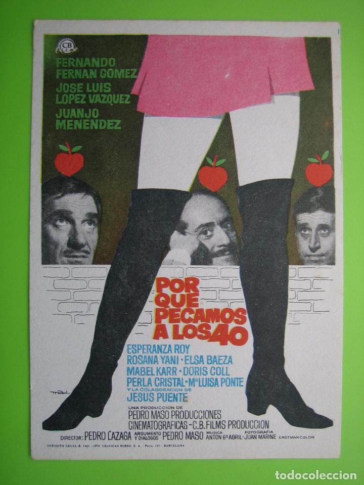 Carteles espect&aacute;culos: 2 Programa de pel&iacute;cula de cine. Por qu&eacute; pecamos a los 40 - Foto 1