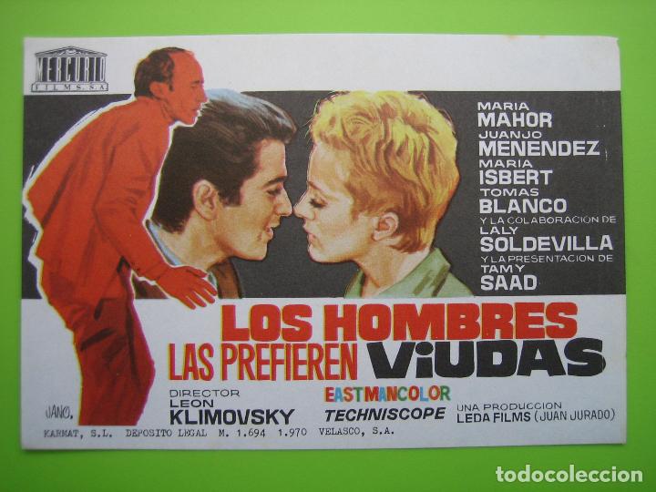 Carteles espect&aacute;culos: 2 Programa de pel&iacute;cula de cine. Los hombres la prefieren viudas - Foto 1