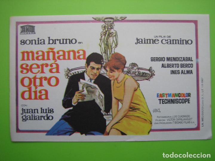 Carteles espect&aacute;culos: 2 Programa de pel&iacute;cula de cine. Ma&ntilde;ana ser&aacute; otro d&iacute;a - Foto 1