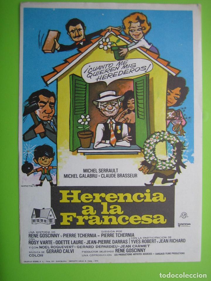 Carteles espect&aacute;culos: 2 Programa de pel&iacute;cula de cine. Herencia a la francesa - Foto 1