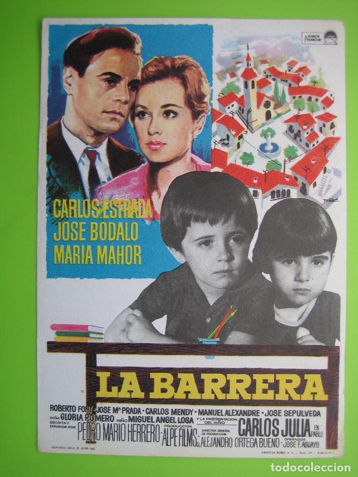 Carteles espect&aacute;culos: 2 Programa de pel&iacute;cula de cine. La Barrera - Foto 1
