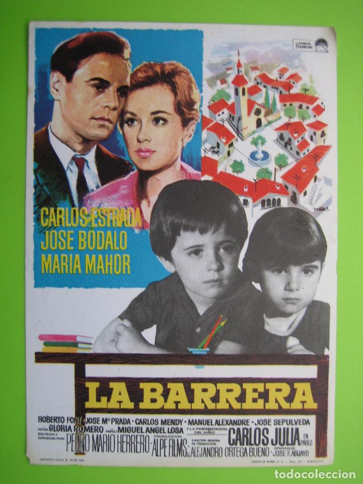 Carteles espect&aacute;culos: 2 Programa de pel&iacute;cula de cine. La Barrera - Foto 1