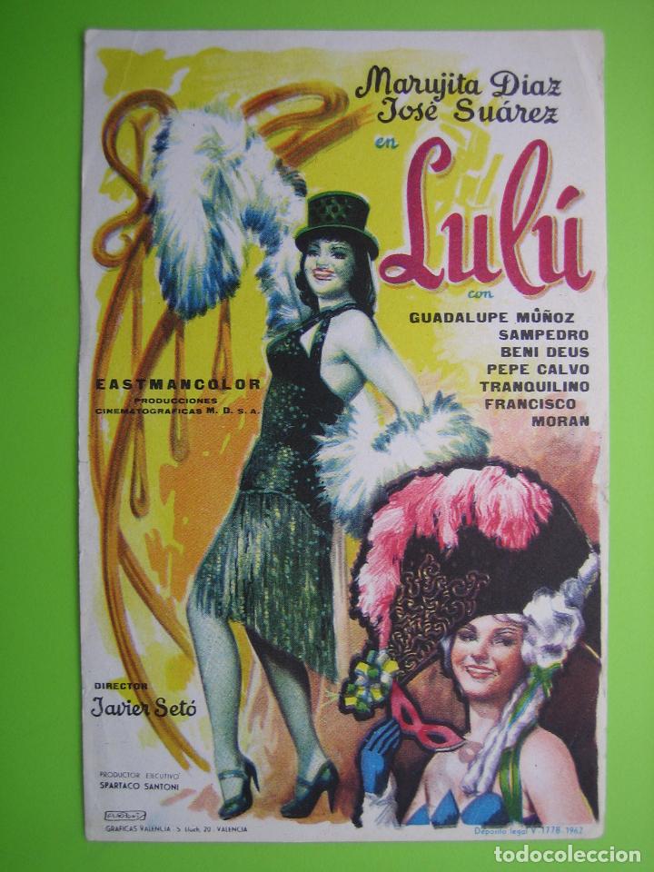 Carteles espect&aacute;culos: 2 Programa de pel&iacute;cula de cine. Lulu - Foto 1