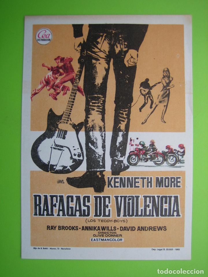 Carteles espect&aacute;culos: 2 Programa de pel&iacute;cula de cine. R&aacute;fagas de violencia - Foto 1