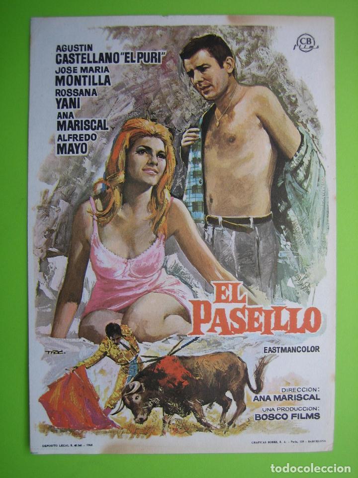Carteles espect&aacute;culos: 2 Programa de pel&iacute;cula de cine. El pase&iacute;llo. Jos&eacute; Mar&iacute;a Montilla - Foto 1