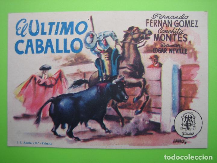 Carteles espect&aacute;culos: 2 Programa de pel&iacute;cula de cine. El &uacute;ltimo caballo - Foto 1