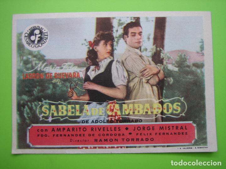 Carteles espect&aacute;culos: 3 Programa de pel&iacute;cula de cine. Sabela de Cambados. Teatro Primitivo - Foto 1