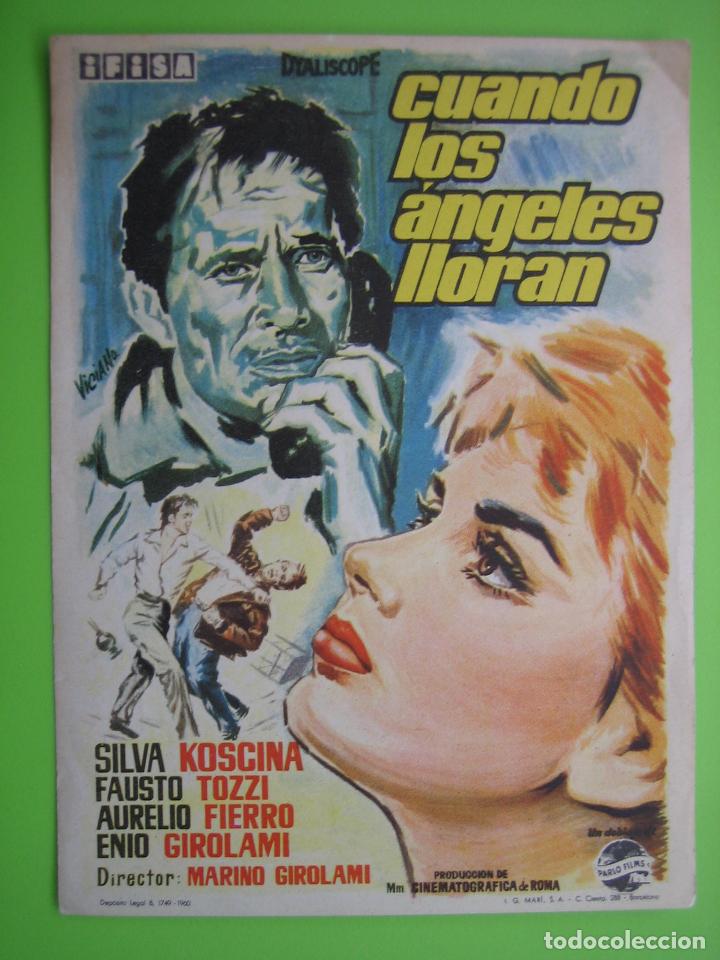 Carteles espect&aacute;culos: 3 Programa de pel&iacute;cula de cine.Cuando Los Angeles lloran - Foto 1