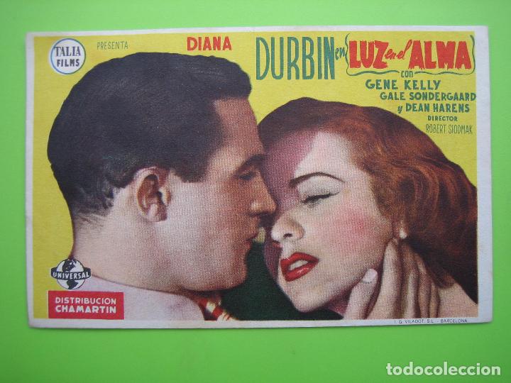 Carteles espect&aacute;culos: 3 Programa de pel&iacute;cula de cine. Luz de el Alma. Gene Kelly - Foto 1