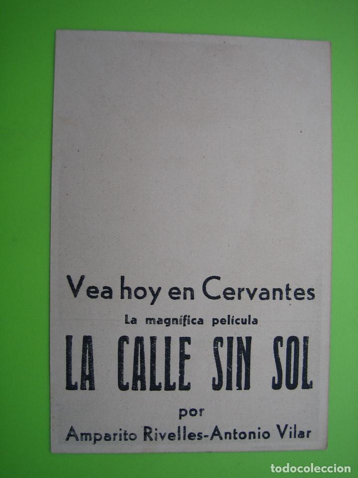 Carteles espect&aacute;culos: 3 Programa de pel&iacute;cula de cine. La calle sin sol. Cine Cervantes - Foto 2
