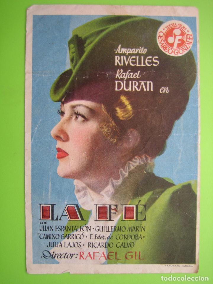 Carteles espect&aacute;culos: 3 Programa de pel&iacute;cula de cine. La fe. Cine imperial. La Remallosa - Foto 1