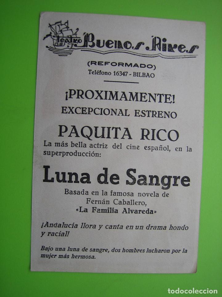 Carteles espect&aacute;culos: 3 Programa de pel&iacute;cula de cine. Luna de sangre. SaLa Buenos y Rives - Foto 2
