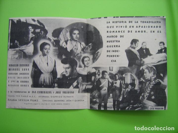 Carteles espect&aacute;culos: 3 Programa de pel&iacute;cula de cine. Programa doble. Lola la piconera. Juanito Reina - Foto 2