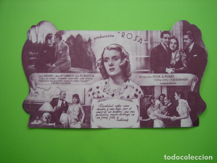 Carteles espect&aacute;culos: 3 Programa de pel&iacute;cula de cine. Programa troquelado. La madre guapa. Cine Dorado - Foto 2