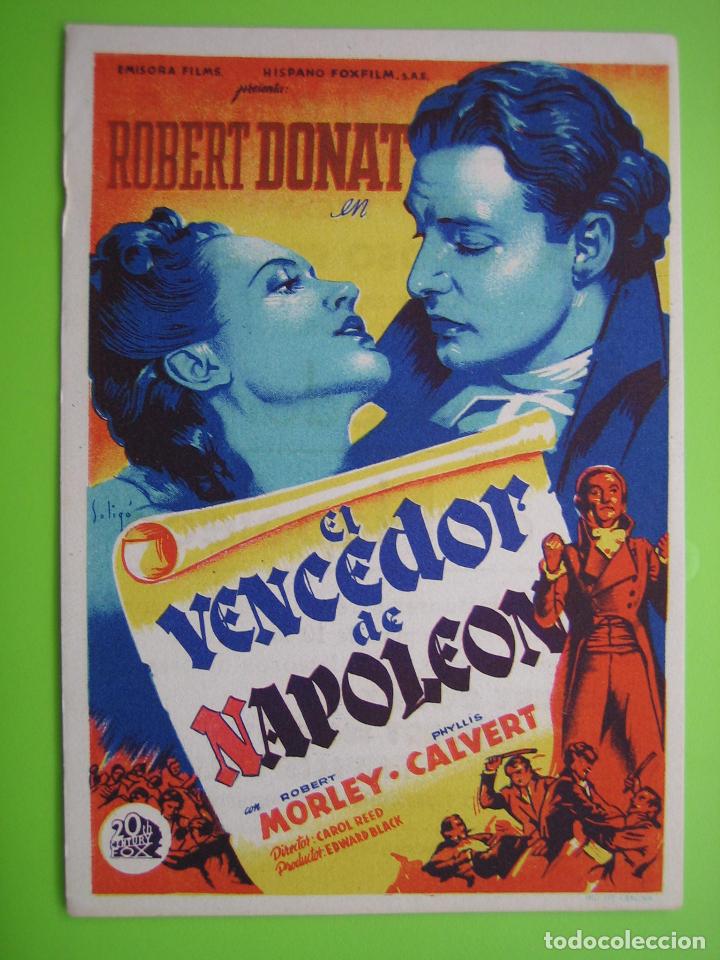 Carteles espect&aacute;culos: 4 Programa de cine. El vencedor de Napole&oacute;n. Coliseo Olimpia - Foto 1