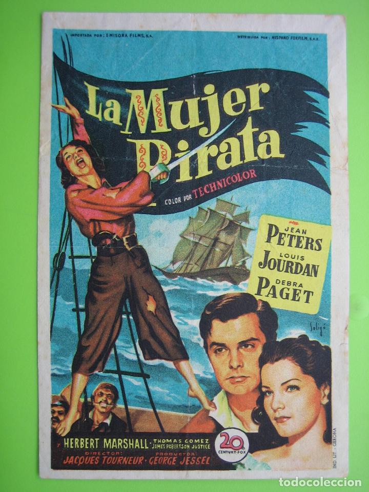 Carteles espect&aacute;culos: 4 Programa de cine. La mujer del pirata. Cine imperial - Foto 1