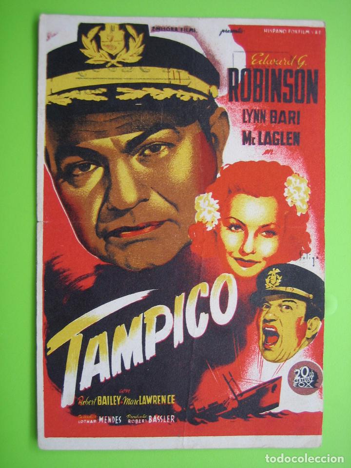 Carteles espect&aacute;culos: 4 Programa de cine. Tampico. Cine Saboy - Foto 1