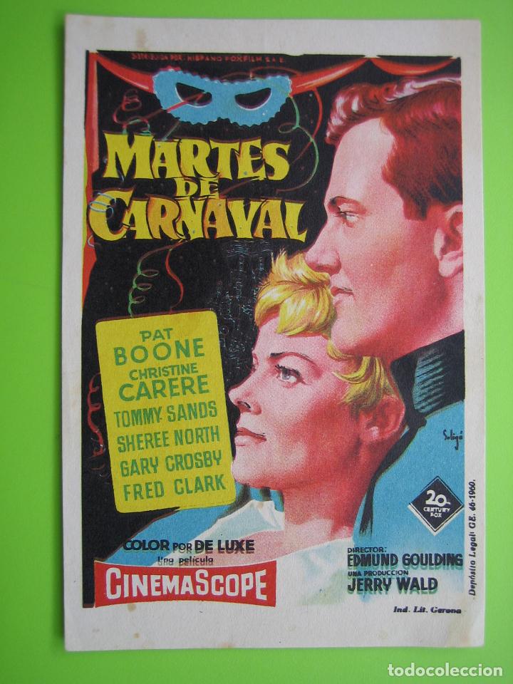 Carteles espect&aacute;culos: 4 Programa de cine. Martes de carnaval. Cine Principal - Foto 1