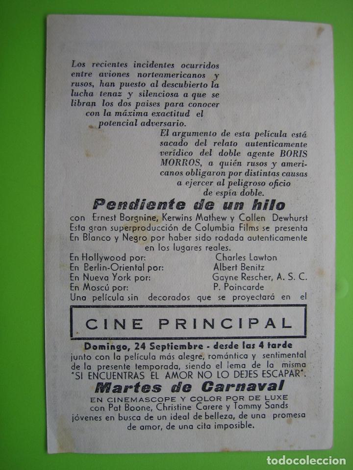 Carteles espect&aacute;culos: 4 Programa de cine. Martes de carnaval. Cine Principal - Foto 2