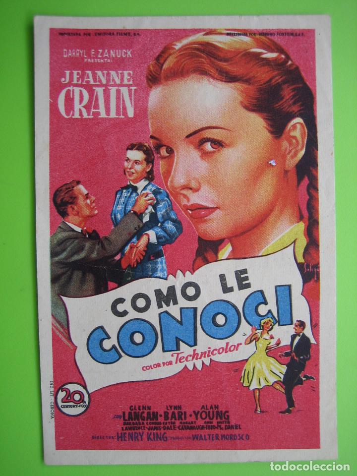 Carteles espect&aacute;culos: 4 Programa de cine. Como le conoc&iacute;.Kursaal - Foto 1