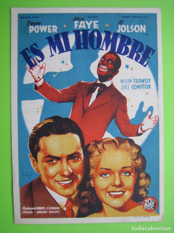 Carteles espect&aacute;culos: 4 Programa de cine. Es mi hombre. Alicatar cinema - Foto 1