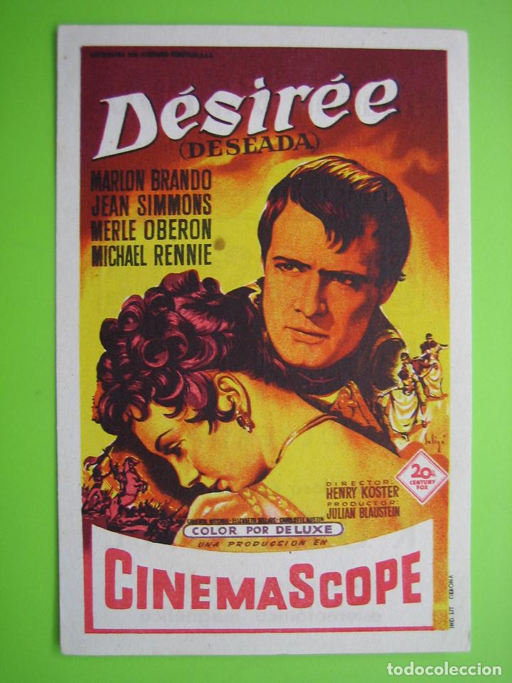 Carteles espect&aacute;culos: 4 Programa de cine. Desiree. Cine Kursaal - Foto 1