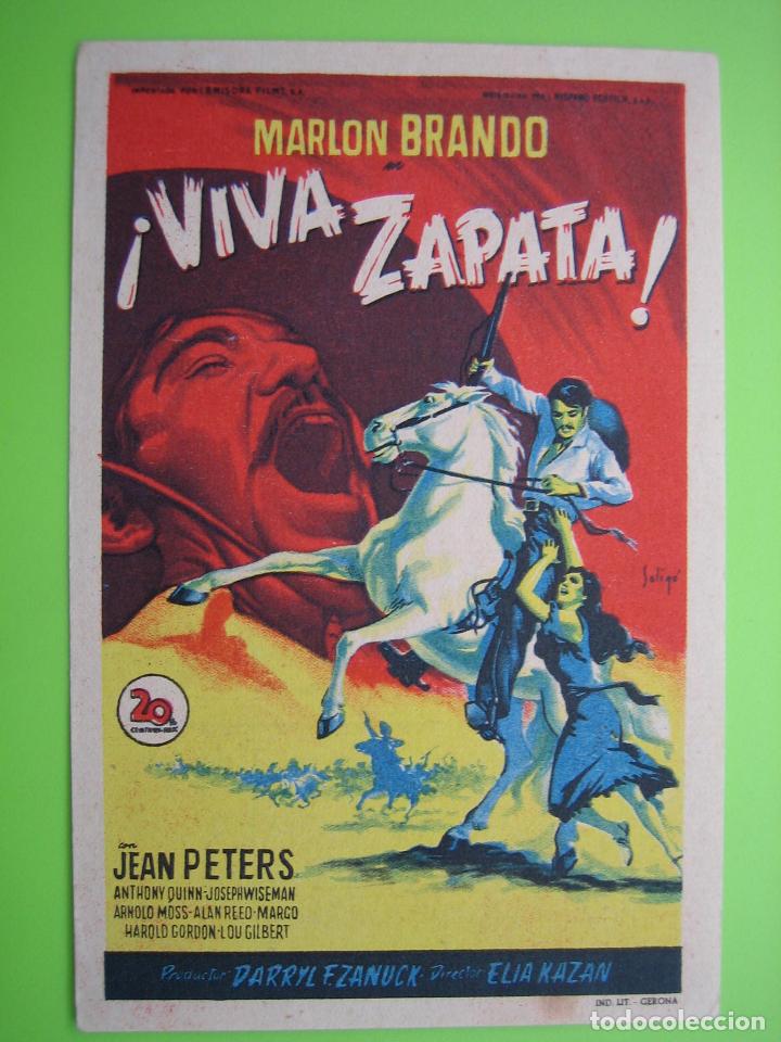 Carteles espect&aacute;culos: 4 Programa de cine. Viva Zapata. Gran teatro Nacional - Foto 1