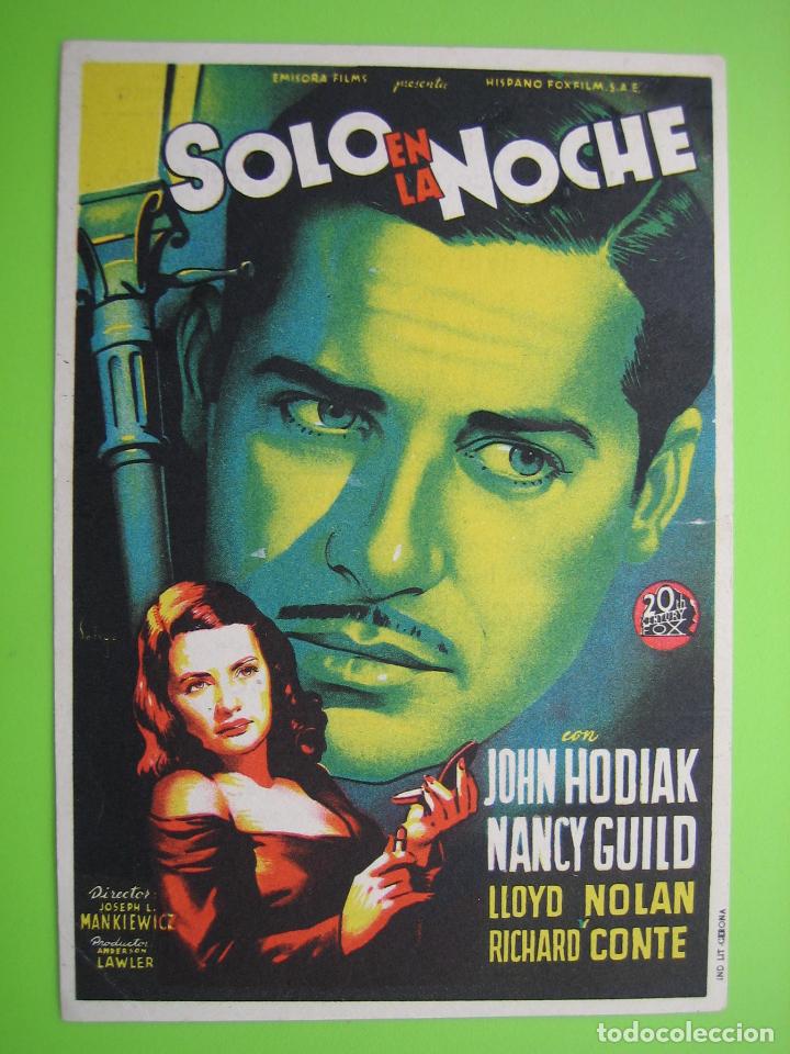 Carteles espect&aacute;culos: 4 Programa de cine. Solo en la noche. Sal&oacute;n Victoria - Foto 1