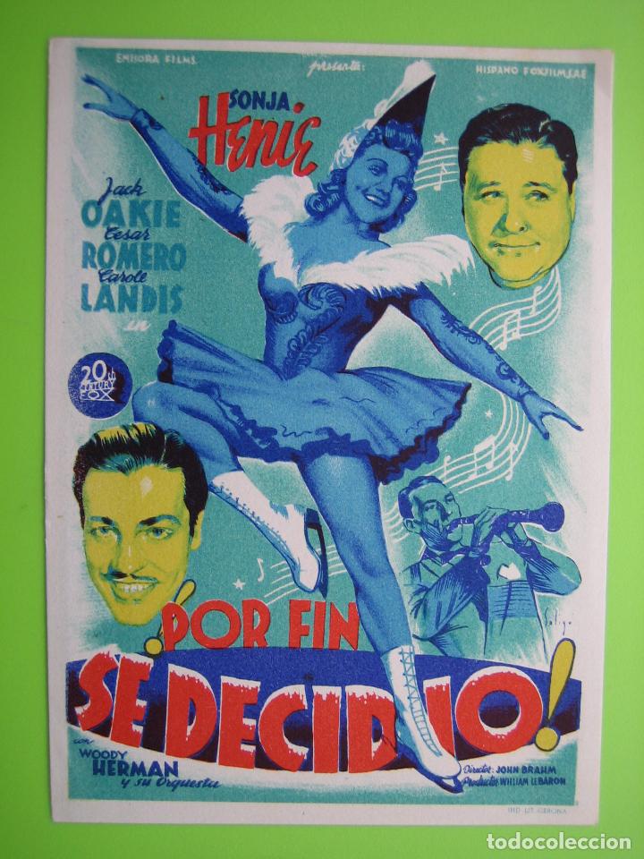 Carteles espect&aacute;culos: 4 Programa de cine. Por fin se decidi&oacute; - Foto 1