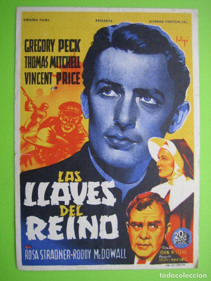 Carteles espect&aacute;culos: 4 Programa de cine. Las llaves del reino. Cine Avenida - Foto 1