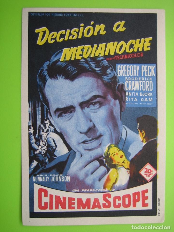 Carteles espect&aacute;culos: 4 Programa de cine. Decisi&oacute;n a media noche - Foto 1