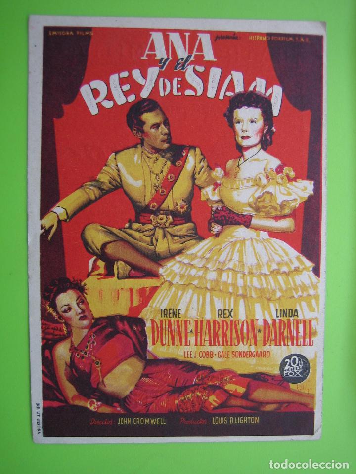Carteles espect&aacute;culos: 4 Programa de cine. Ana y el rey de Siam. Teatro Primitivo - Foto 1