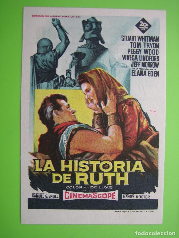 Carteles espect&aacute;culos: 4 Programa de cine. La historia de Ruth. Cine Avenida - Foto 1