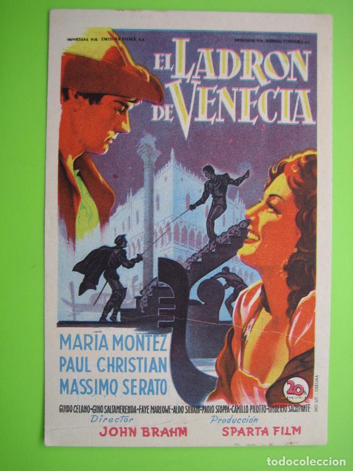 Carteles espect&aacute;culos: 4 Programa de cine. El ladr&oacute;n de Venecia. Gran Teatro - Foto 1