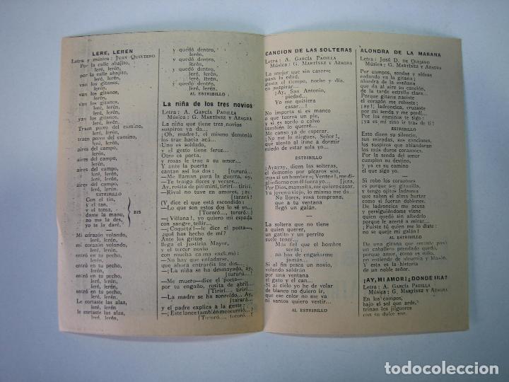Carteles espect&aacute;culos: Antiguo programa de espect&aacute;culo o teatro. La Gitanilla. Estrellita Castro - Foto 2