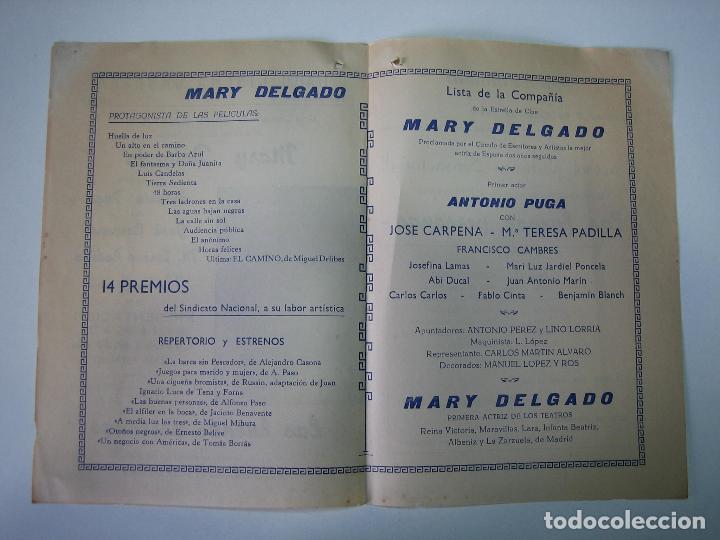 Carteles espect&aacute;culos: Antiguo programa de espect&aacute;culo o teatro. Las Buenas Personas. Empresa Cabrera - Foto 2