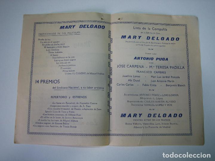 Carteles espect&aacute;culos: Antiguo programa de espect&aacute;culo o teatro. Las Buenas Personas. Empresa Cabrera - Foto 2