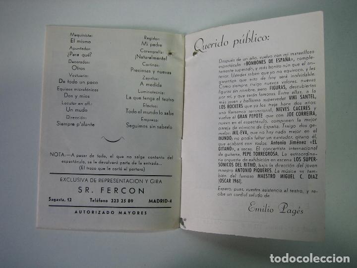 Carteles espect&aacute;culos: Antiguo programa de espect&aacute;culo o teatro. Misses variadas. Cinema Cabrera. Ecija 1964 - Foto 9